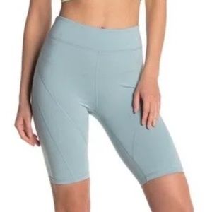 Free People Movement Baby Bike Shorts, Heathered Blue, S